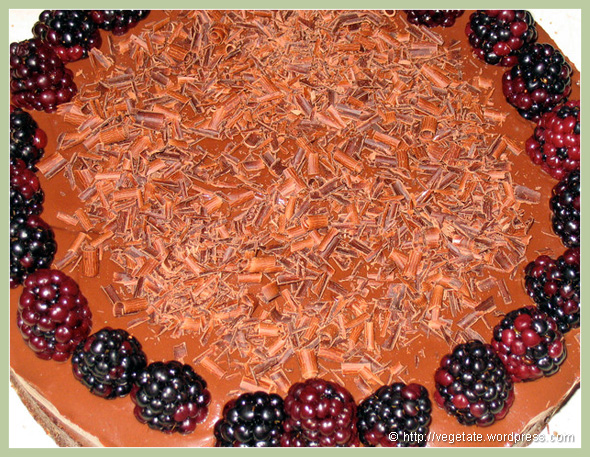 Silken Chocolate Mousse Cake - from Vegetate, Vegan Cooking and Food Blog